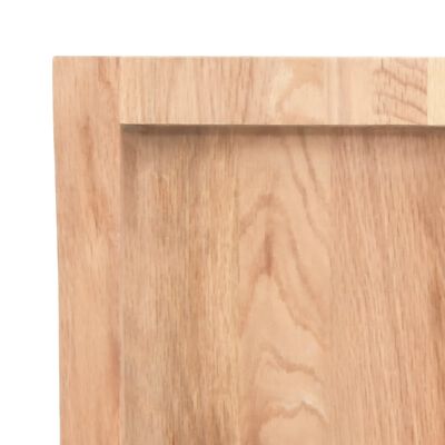 vidaXL bordplade 100x60x(2-6) cm naturlig kant behandlet træ lysebrun