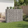 vidaXL Gabion h&oslash;jbed 3 pcs S&oslash;lv 250 x 50 x 150 cm Galvaniseret st&aring;l