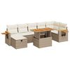vidaXL sofas&aelig;t til haven 5 dele med hynder polyrattan beige