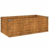 vidaXL h&oslash;jbed til haven 100x50x36 cm cortenst&aring;l