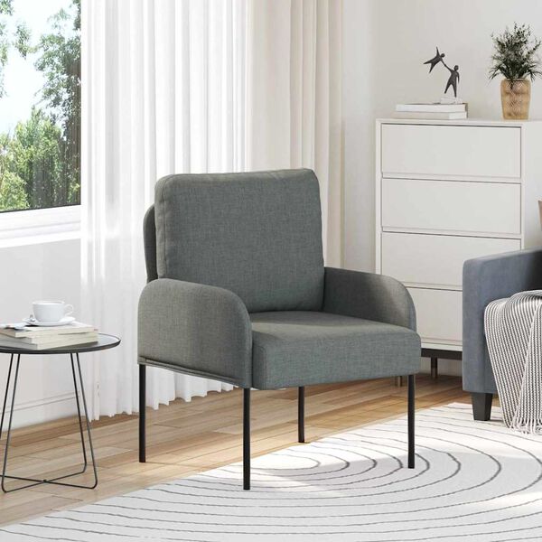 vidaXL Sofaer med pude 55cm M&oslash;rkegr&aring; Krydsfin&eacute;r