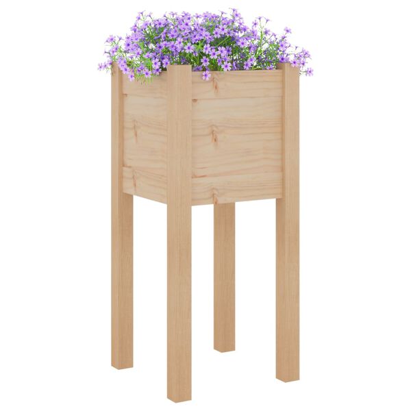 vidaXL plantekasser 2 stk. 31x31x70 cm massivt fyrretræ