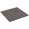 vidaXL Terrasse Flise 11 pcs M&oslash;rk Brun 30 x 30 cm WPC