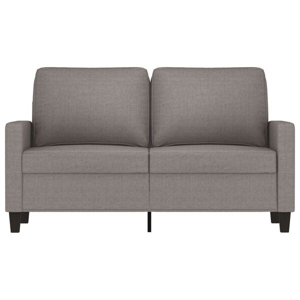 vidaXL 2-personers sofa 120 cm stof gr&aring;brun