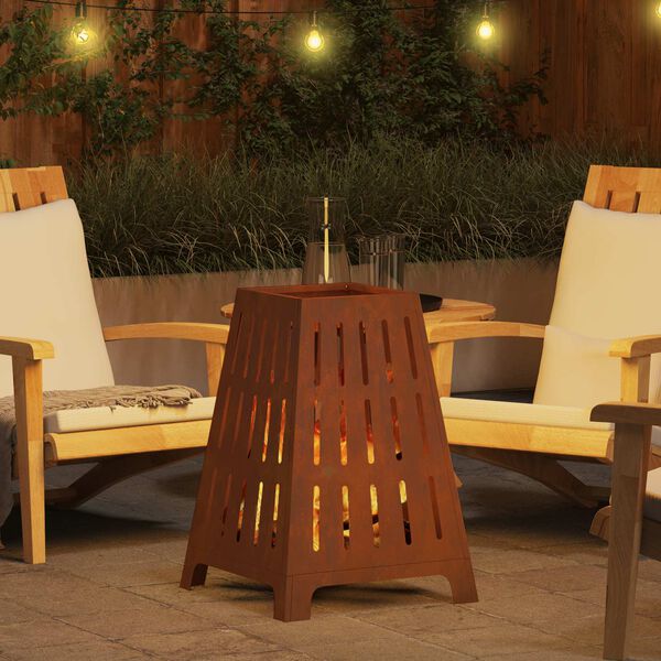 vidaXL B&aring;lsted Brun 50 x 50 x 70 cm Cortenst&aring;l