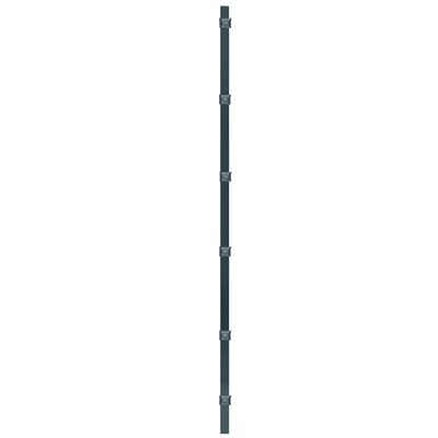 vidaXL hegnspanel med stolper 6 x 2 m antracitgrå