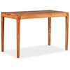 vidaXL spisebord massivt tr&aelig; 118 x 60 x 76 cm