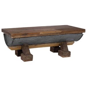 vidaXL Sofabord Naturfarvet 90 x 50 x 35 cm tr&aelig;