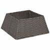 vidaXL Juletr&aelig;krave Firkantet Gr&aring; 50 x 50 x 25 cm polyrattan