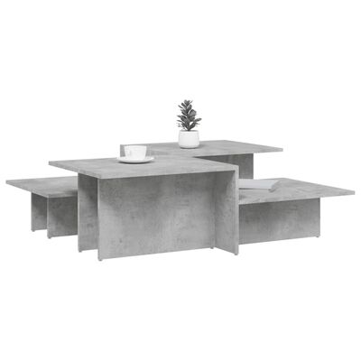 vidaXL sofaborde 2 stk. konstrueret træ betongrå