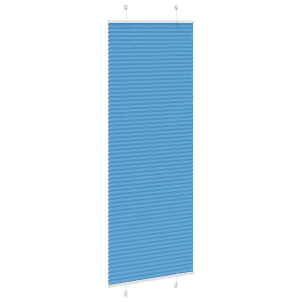 vidaXL Plisségardin Blå 80x200 cm Stofbredde 79,4 cm Polyester