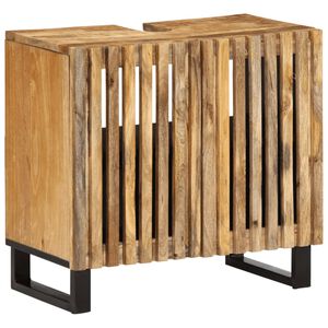 vidaXL underskab til vask 62x34x58 cm massivt ru mangotr&aelig;