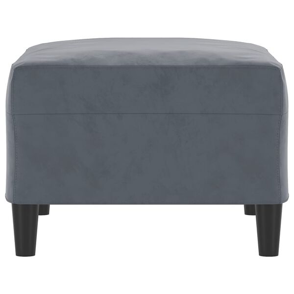 vidaXL fodskammel 70x55x41 cm velour mørkegrå