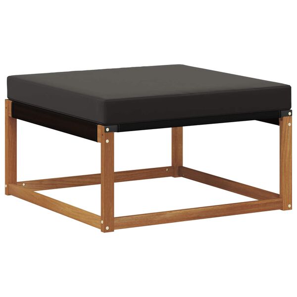 vidaXL Udend&oslash;rs sofagruppe med pude 4 pcs Naturlig og sort