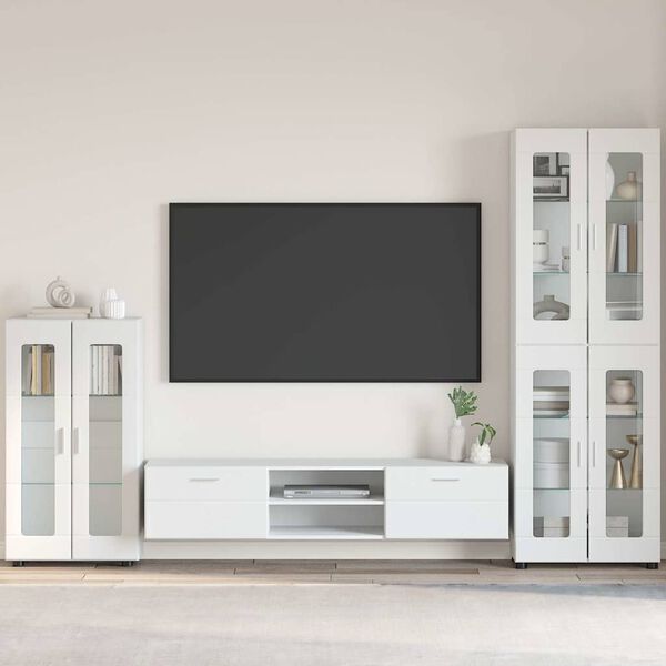 vidaXL Sideboard FLORIN Hvid 55,5 x 29 x 103 cm Konstrueret tr&aelig;