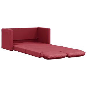 vidaXL 2-i-1 sovesofa 112x174x55 cm kunstl&aelig;der vinr&oslash;d