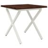 vidaXL Dining table med live edge 60 x 55 x 75 cm Massivt Akacietr&aelig;