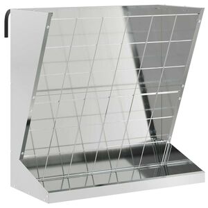vidaXL H&oslash; Foder S&oslash;lv 71 x 33 x 70 cm 5 kg Galvaniseret st&aring;l