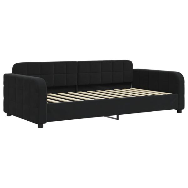 vidaXL daybed 90x200 cm velour sort