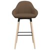 vidaXL barstole 2 stk. stof brun