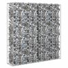 vidaXL gabionv&aelig;g med d&aelig;ksler galvaniseret st&aring;l 80 x 20 x 100 cm
