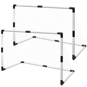 Mini-fodboldm&aring;l 2 stk. 91,5x48x61 cm til b&oslash;rn