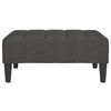 vidaXL fodskammel 78x56x32 cm stof m&oslash;rkegr&aring;