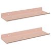 vidaXL Sv&aelig;vende hylde V&aelig;gmonteret 2 pcs Lyser&oslash;d 30 x 9 x 2,5 cm St&aring;l