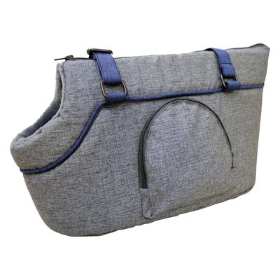 Kerbl transporttaske til kæledyr Marie 40x20x21 cm grå og blå