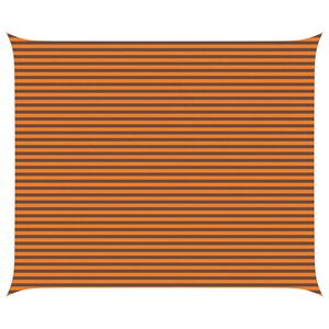 vidaXL Solskygge sejl Orange og Brun 6 x 5 m 100% polyester Oxford
