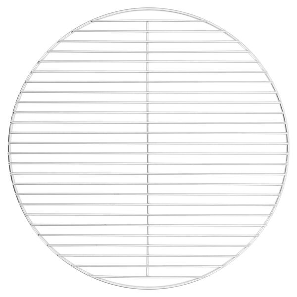 vidaXL grillrist &Oslash;50 cm rund 304 rustfrit st&aring;l