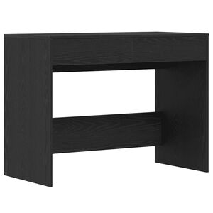 vidaXL skrivebord 101x50x76,5 cm konstrueret tr&aelig; sort egetr&aelig;sfarve