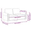 vidaXL 2-personers sofa 120 cm fl&oslash;jl gul