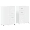 vidaXL kommoder 2 stk.. 60x31x84 cm konstrueret tr&aelig; hvid