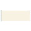 vidaXL sammenrullelig sidemarkise til terrassen 180x500 cm cremefarvet