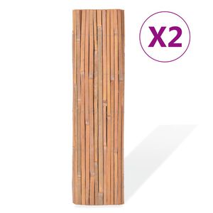 vidaXL bambushegn 2 stk. 100x400 cm