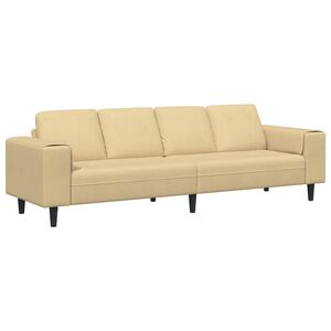 vidaXL Sofa Gr&aring;gr&oslash;n 250 x 77 x 76 cm Velourstof