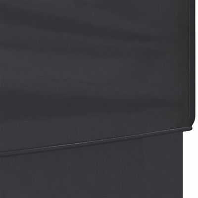 vidaXL foldbart festtelt med sidevægge 3x3 m antracitgrå