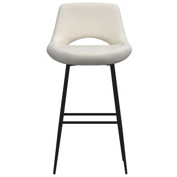 vidaXL barstol fl&oslash;jl cremefarvet