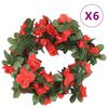 vidaXL blomsterguirlander 6 stk. 250 cm for&aring;rsr&oslash;d