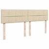 vidaXL kontinentalseng med madras 180x200 cm stof cremefarvet