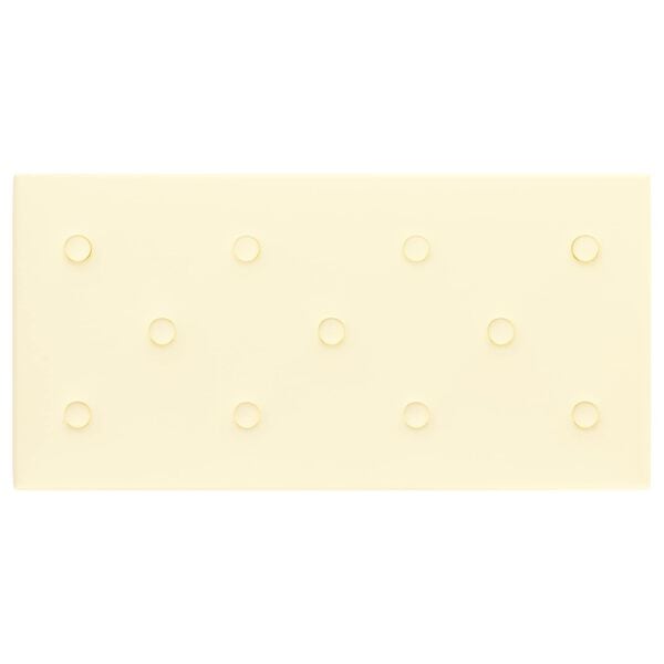 vidaXL V&aelig;ghovedg&aelig;rde 12 pcs Creme 60 x 30 cm Faux l&aelig;der