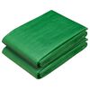 vidaXL Presenning med &oslash;jer 2 stk. Gr&oslash;n 1,5 x 20 m 260 gsm PE