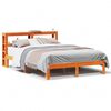 vidaXL sengeramme uden madras 140x190 cm massivt fyrretr&aelig; gyldenbrun