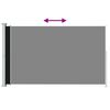 vidaXL sammenrullelig sidemarkise til terrassen 220x300 cm sort