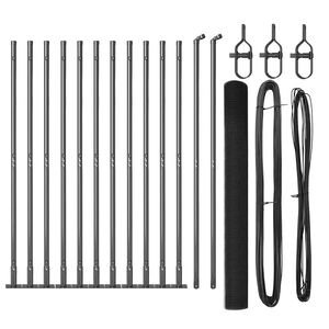 vidaXL Hegnsp&aelig;l Gr&aring; 25 x 1,5 m (25 x 25 mm net) St&aring;l