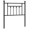 vidaXL udskiftningsgavl 80 cm metal sort