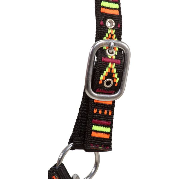 vidaXL hovedt&oslash;j til heste 2 stk. nylon str. pony sort