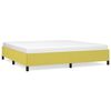 vidaXL Sengeramme uden madras Gr&oslash;n 200x200 cm Stof