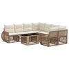 vidaXL Havesofa S&aelig;t 9 stk. Beige og cremehvid polyrattan